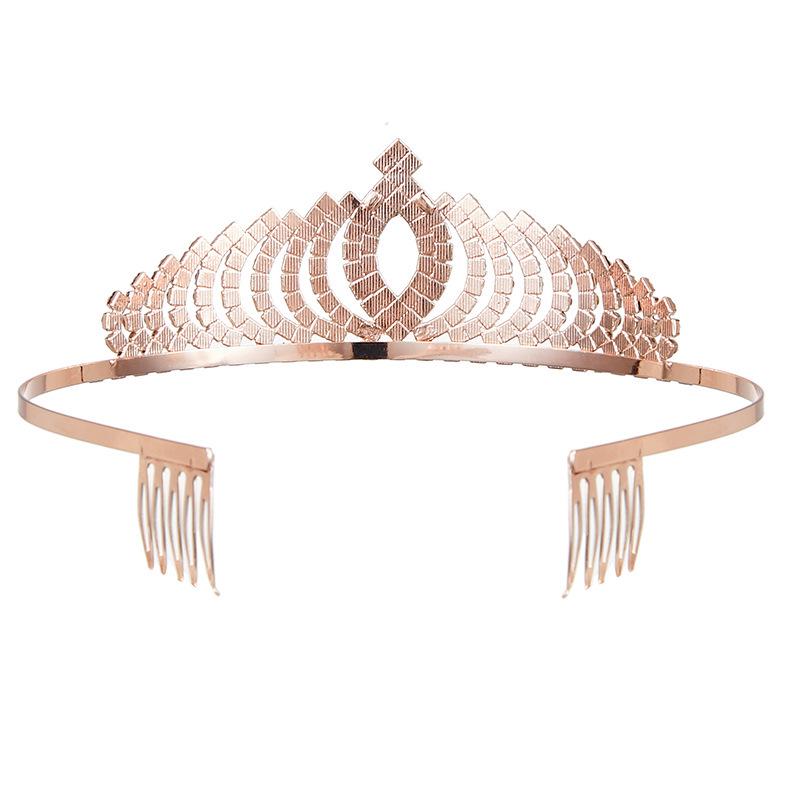 Bridal Rhinestone Metal Headband Headdress for Wedding Dress