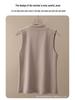 2024 Women's Brushed Thermal Vest: Velvet Half-High Collar, Sleeveless, Wear Indoors or Out