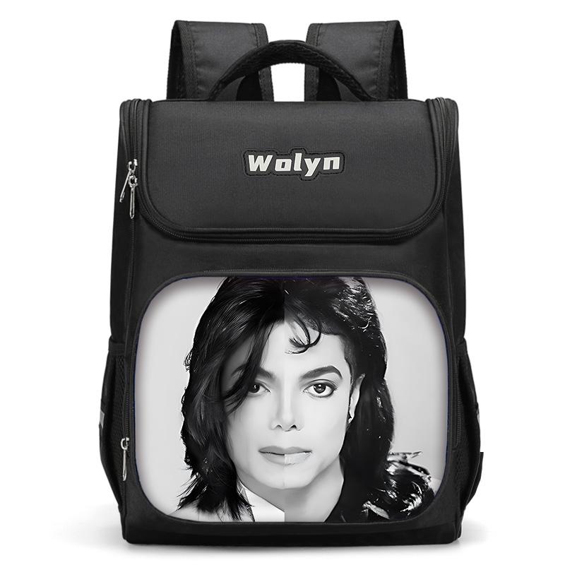 Zaino Grande per Bambini Michael Jackson Borsa Scolastica per Ragazzi e Ragazze per Uomini Donne Zaino da Viaggio Resistente e Multi Scomparto