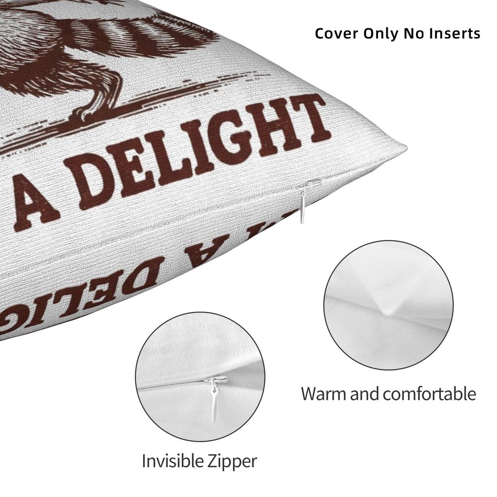 Prima di tutto SONO UN DELIZIOSO Divertente Procione Federe Cuscino Stuff Stampato Copricuscino Regalo Copricuscino Decorativo Sedia Multi-Taglia