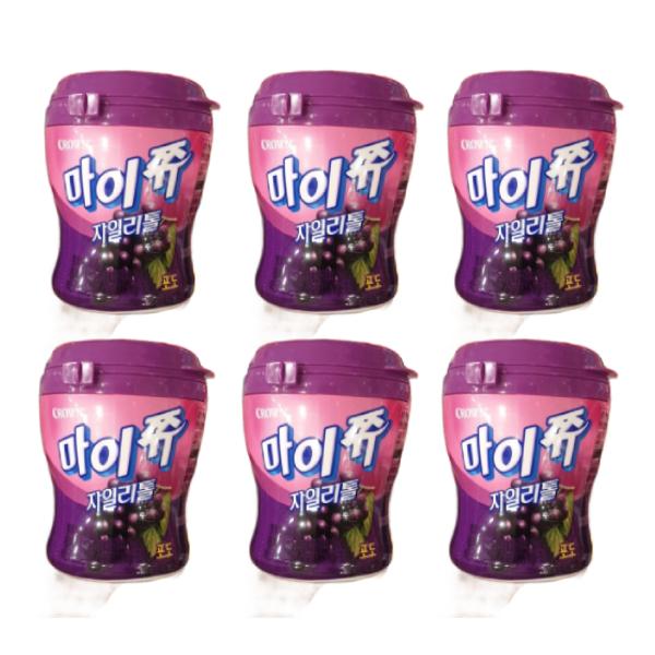 Crown MyChew Xylitol Grape 110g x 6p