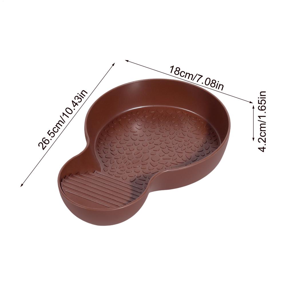 Reptile Water Bowl Anti-Slip Turtle Bathing Pool Aquarium Ornament Tortoise Accessories Snake Water Dish for Gecko Snake Turtle