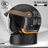 3C Certified Retro Motorcycle Helmet: All-Season Warmth, Safe for Men & Women