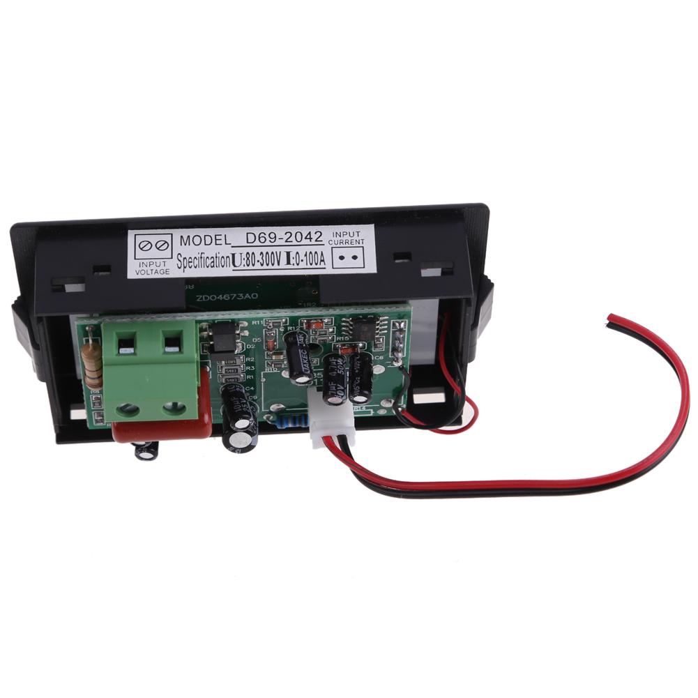 Digital Voltmeter Ammeter AC 300V 100A Panel Amp Volt Meter Volt Detector Tester Monitor Panel