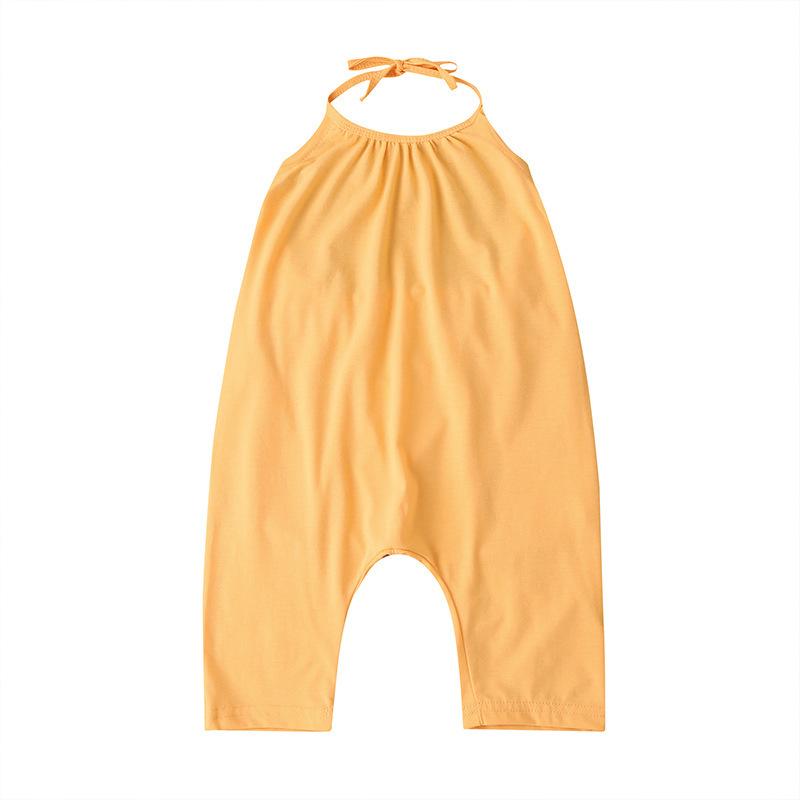 Girls' Summer Strap Jumpsuit Strap Pants Strap Romper Toddler Pants Strap Backless
