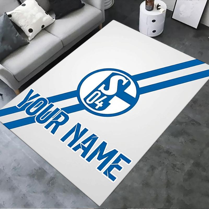 Custom Name FC Schalke 04(3) Carpet Rug for Living Room Bedroom Home Sofa Decoration,Kids Play Non-slip Floor Mat