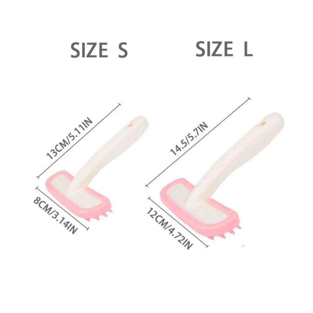 Durable Small Pet Comb Pink and White Pet Silicone Comb Rabbit Fur Brush  Cleaning  Guinea Pig