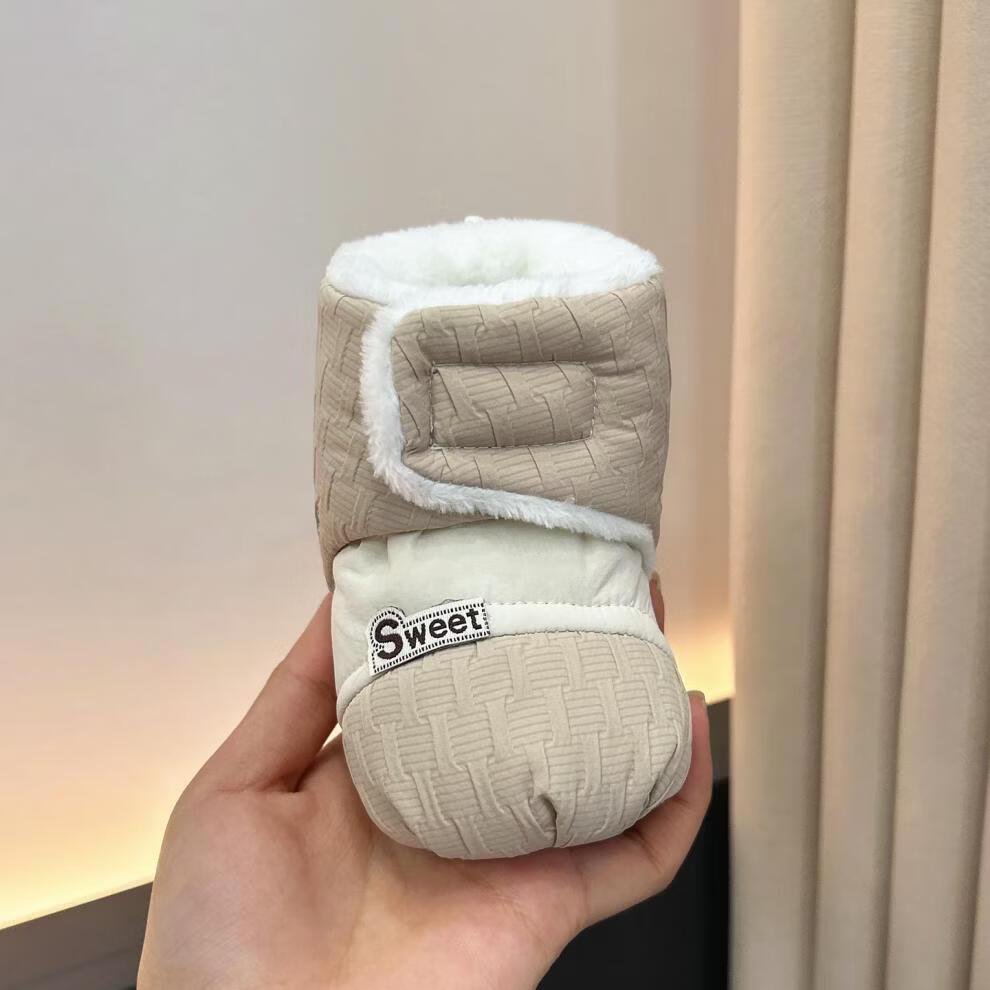 Winter Baby Walking Shoes: Warm, Velvet-Soft Soles, Non-Slip for Boys & Girls 0-12 Months