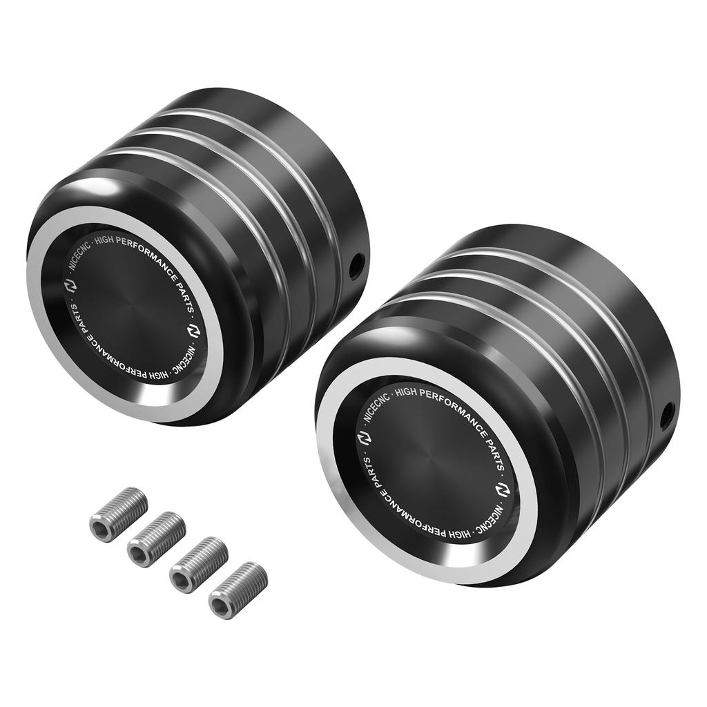 For Harley Sportster 883 Super Low XL883L 2008-2022 Front Axle Nut Covers Caps Sportster 1200 Custom XL1200C Iron 883 XL883N