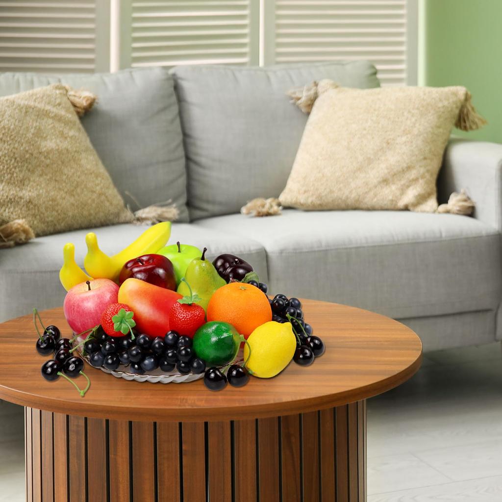 Artificial Fruit Fake Fruits for Home Simulation Fruit Party Christmas Fruit Models for Fake Total 20 Pack, Decor, Set, Decoration, Photography,