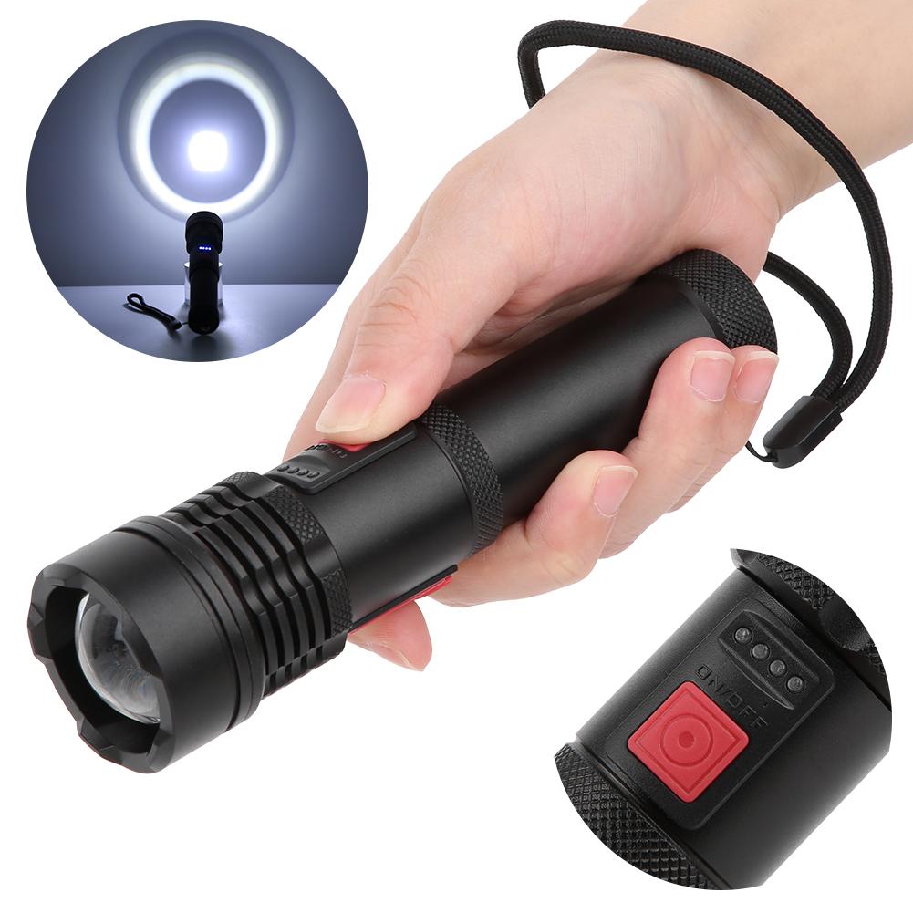 XHP50 USB Rechargeable Torch Portable Flashlight Outdoor Camping Fishing Flashlight