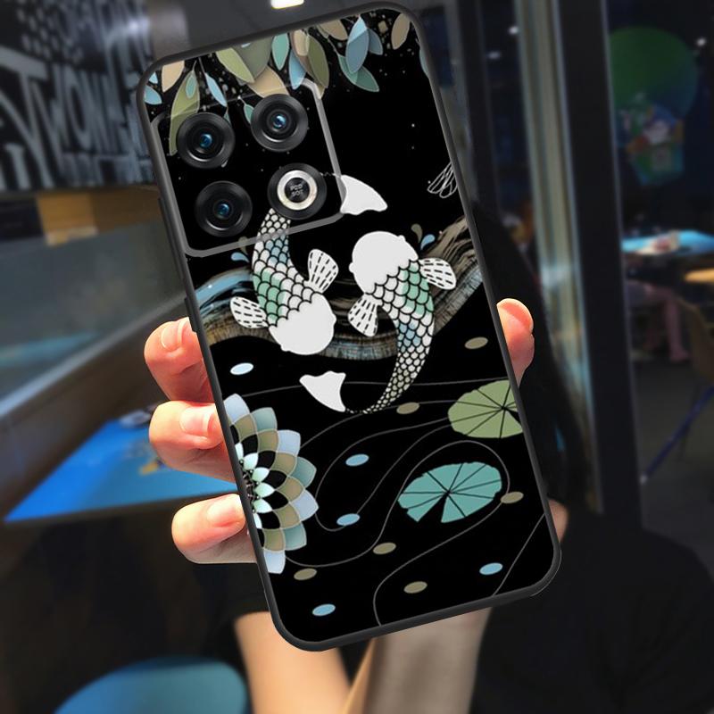 Koi Karpfen Fisch Yin Yang Hülle Für OnePlus 12R 13 R 12 11 9 10 Pro 8T 9RT 10T OnePlus Nord 4 CE 2 3 Lite N20 N30 Hülle