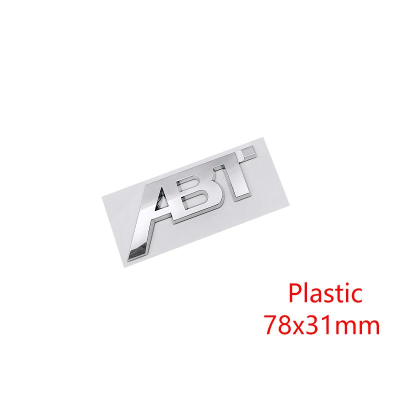 ABS Metal ABT Logo Letters Car Front Grill Emblem Badge Sticker for Volkswagen Golf 7 Sagitar Magotan Bora Tiguan Passat Jetta