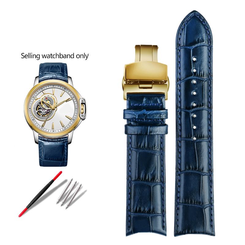 

20мм 21мм Ремінець для годинника з натуральної шкіри з вигнутим кінцем для Tissot Seiko Rossini 5793B04B 9633B04B Браслет для годинника з візерунком ящірки 21mm