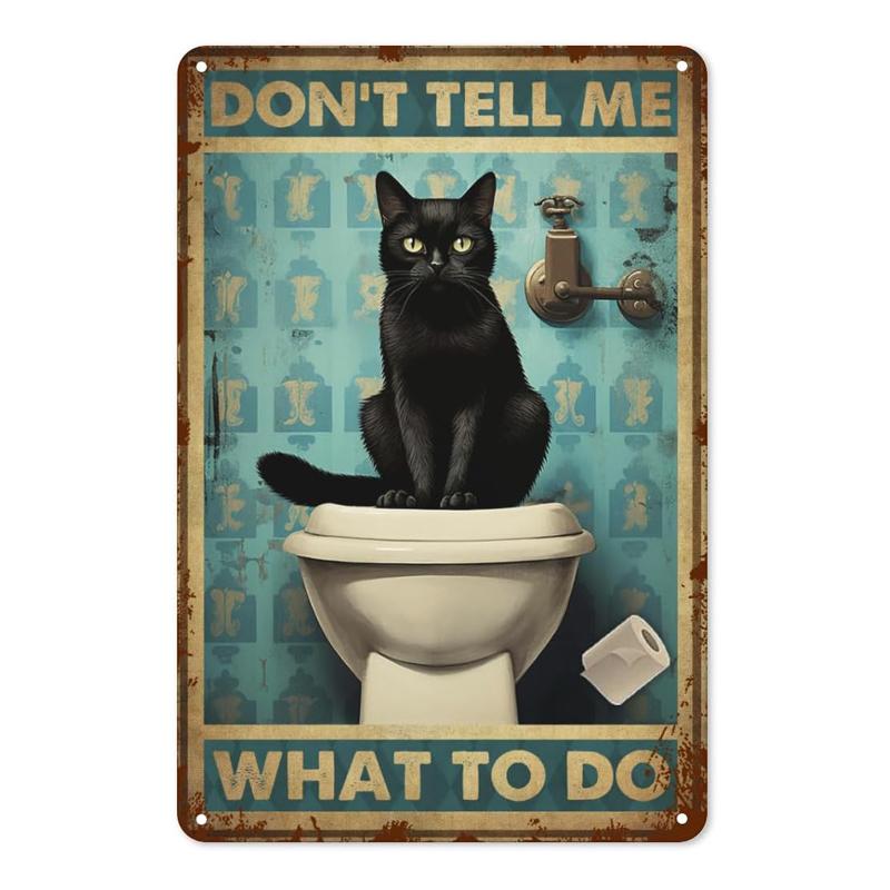 

Винтажная жестяная тарелка с изображением кошки для украшения дома, спальни, кухни, бара, гаража, сада, террасы, крыльца 20x30cm