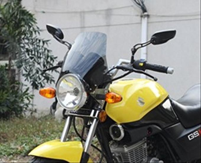 Universal Clear Black Meter Cowl Smoke Windscreen, Windshield, Visor, [ADVANTAGE] Transparent, Black, (Clear)