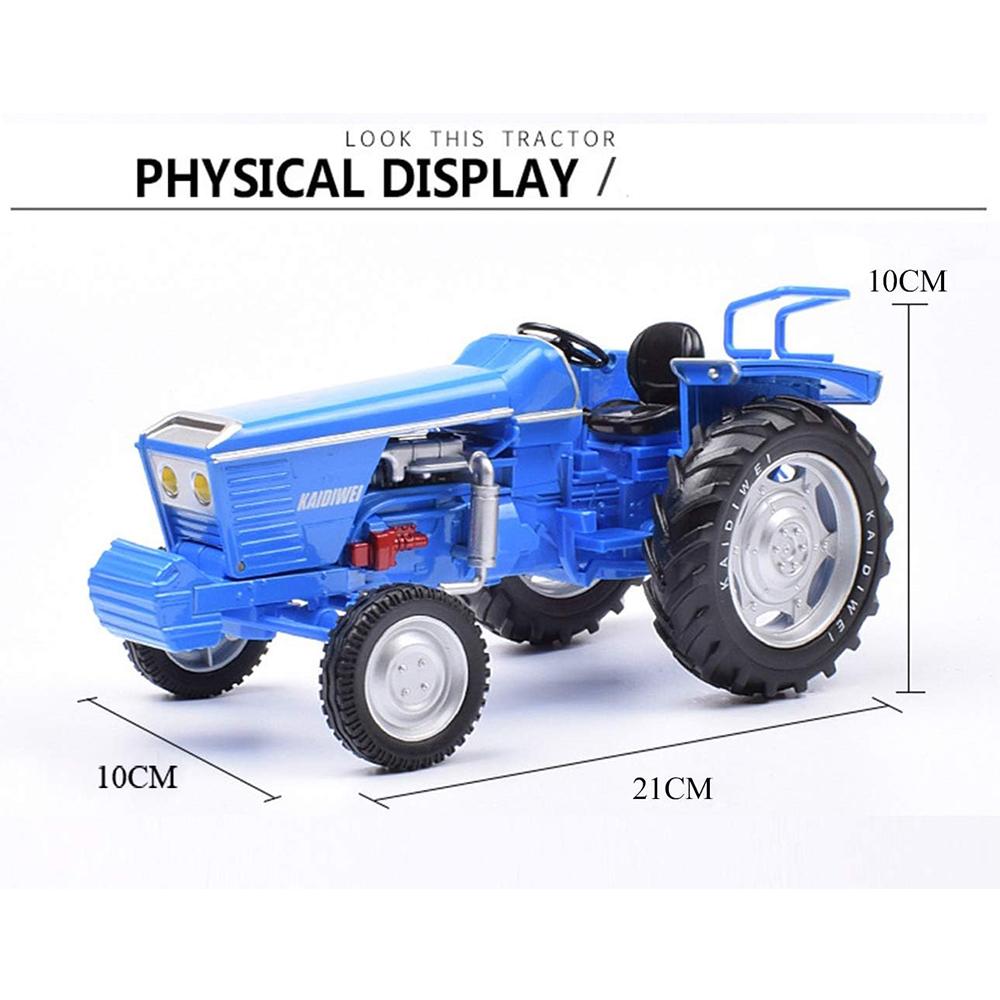 1/18 Scale Alloy Tractor Model Stand Alone for Agricultural Vehicles Gift Box Toy Car for Children Collection Birthday  Christmas Halloween Gifts