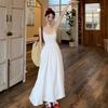 White Suspender Dress Children's Summer New Thin Gentle French First Love Spring White Long Skirt