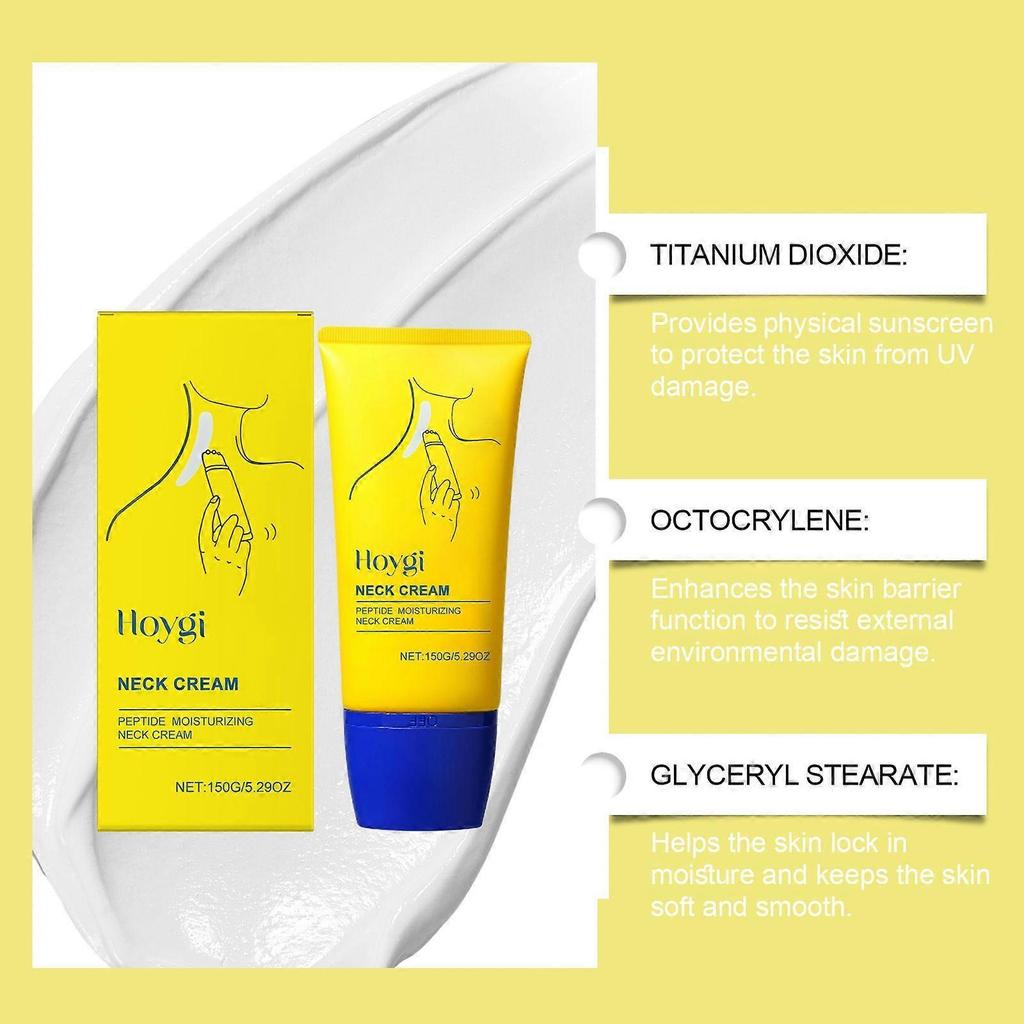 Neck Cream, Anti-Aging Neck Firming Cream, Hydrating & Tightening Treatment, Reduces Wrinkles, Fine Lines, Lifts & Smooths Skin for Youthful Look