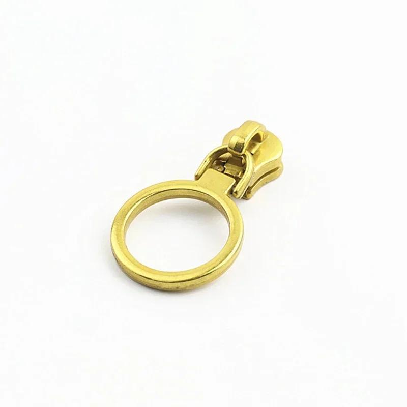 5/10/20Pcs Meetee 5# Zipper Slider for Metal Zips Handbag Purse Zippers Puller Head Jacket Replace Zip Closure Repair Accessory