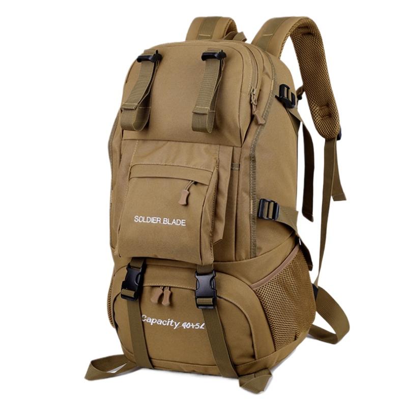New Unisex Oxford Waterproof Trekking Mountaineering Bags 50L Large Capacity Camping Adventure Travel Backpack Ultra Light Outdoor Sports Climbing Bag
