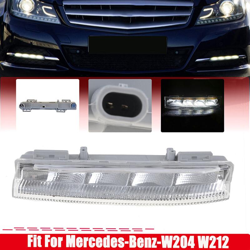 1* Left Side Front DRL Fog Light For Mercedes-Benz W204 W212 C250 C280 C350 E350