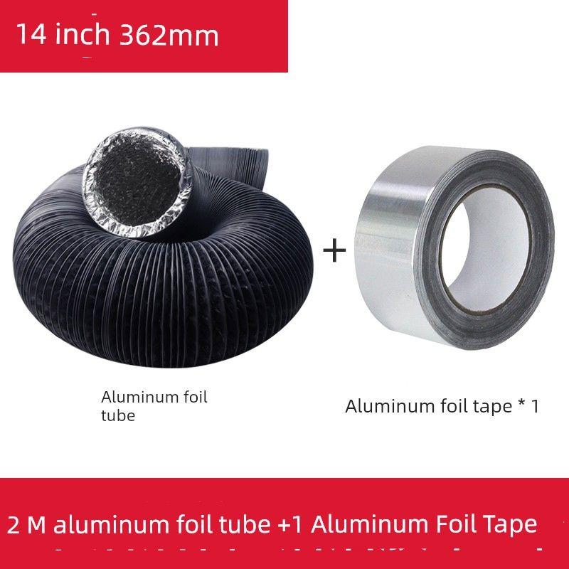Exhaust Fan Exhaust Duct Thickened Aluminum Foil Vent Pipe Ventilating Fan Hose Kitchen Range Hood Smoke Vent Tin Paper Tube