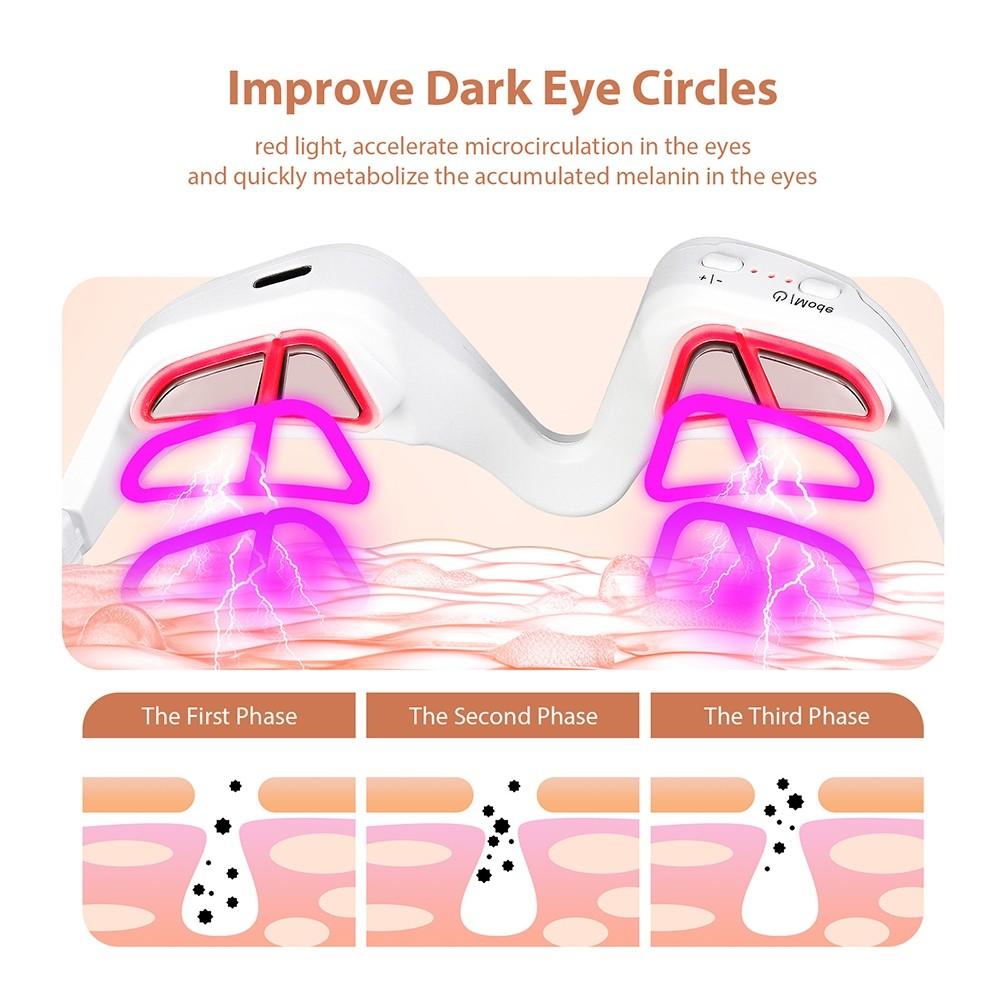Relieve Eye Fatigue Therapy Device Lifting&Tightening Eye Beauty Tools Portable 3D Red Light Eye Massager