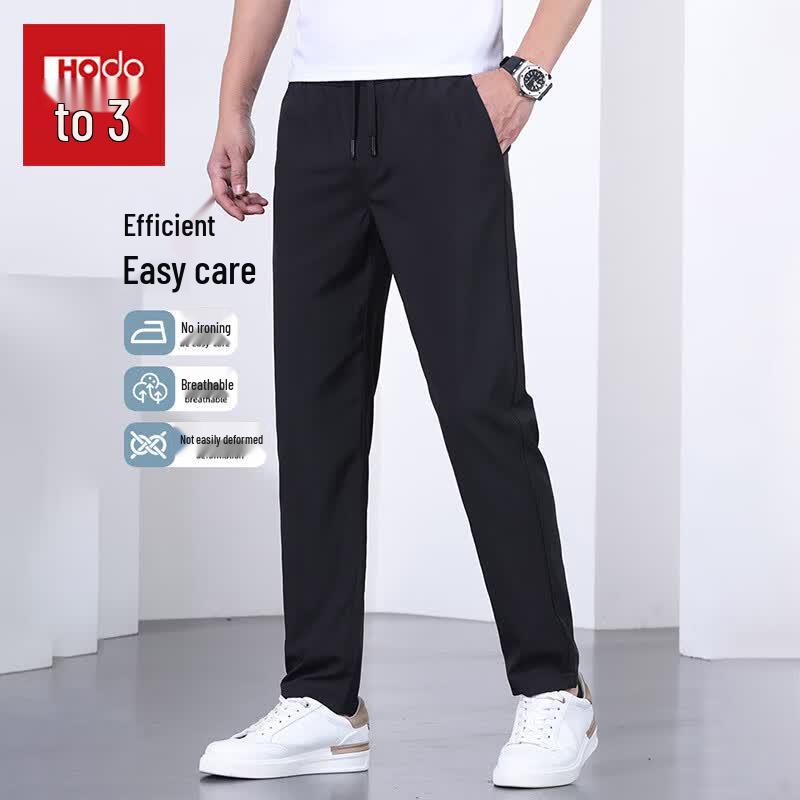 Hodo Men s Summer Ice-Feel Breathable Straight-Leg Casual Pants 2XL