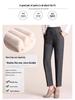 Fleece Pants for Middle-Aged & Elderly Women: Elastic Waist, High-Waisted, Straight-Leg, Loose Fit for Spring & Autumn Wear.