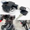 Motorcycle Helmet Lock - Anti-Theft Security with 2 Keys, Compact & Weather Resistant for Motorbike, Scooter, E-Bike Protection