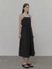 ETMON Slip Logo String Dress, Black