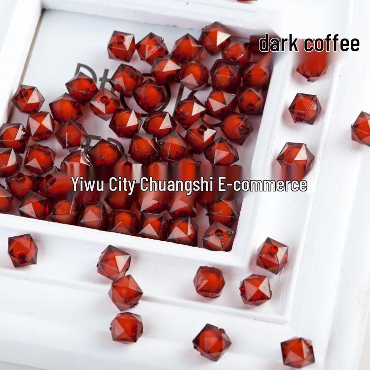 White Acrylic Cube Beads for DIY Beading Tissue Box