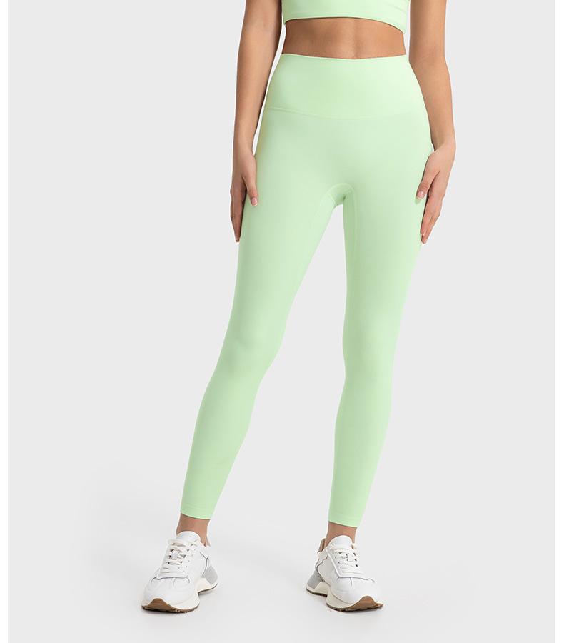 

Fashion Casual Comfort Versatile Nude Slimming Women s High Waisted Tummy Tucking Slimming Hip Lifting Awkward Line Free Yoga Pants XL(10) світло-зелений колір