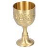 Brass Vintage Chalice Engraved Flower Wine Goblet Goblets & Chalices Small Goblet  Bar Use