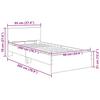 Artisan Oak LED Bed Frame with Headboard 90 x 200 cm Wood Based Material