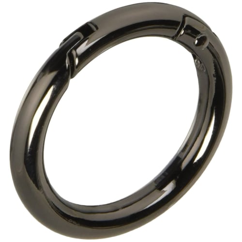 Nippon Chuko NBK Round Carabiner, 47mm, Black Nickel, Pack of 4, S27-303
