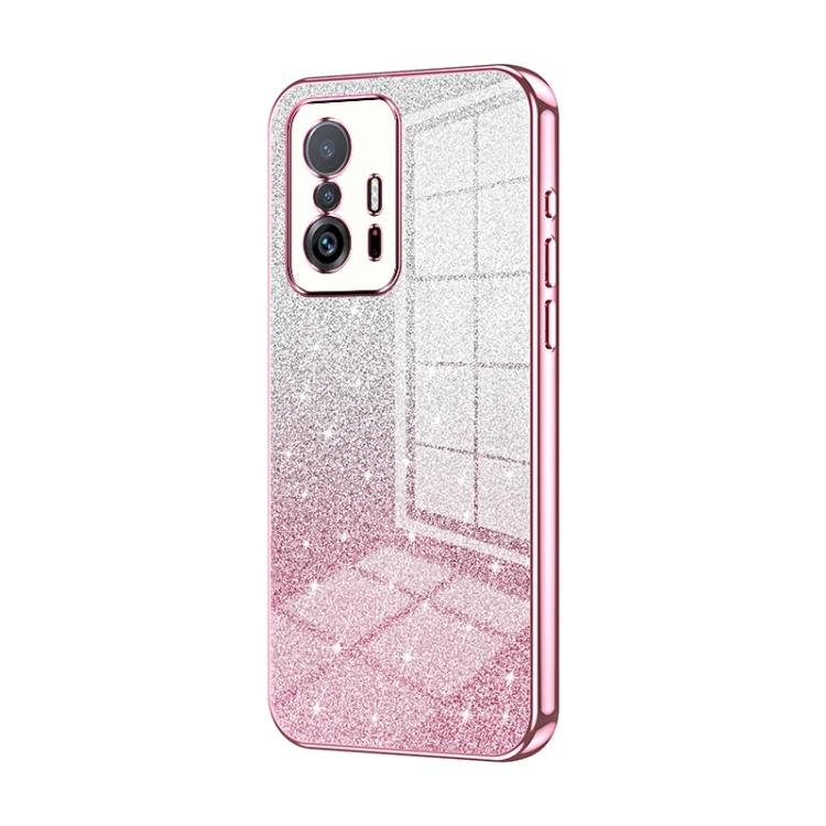 Gradient Glitter Powder Electroplated Phone Case