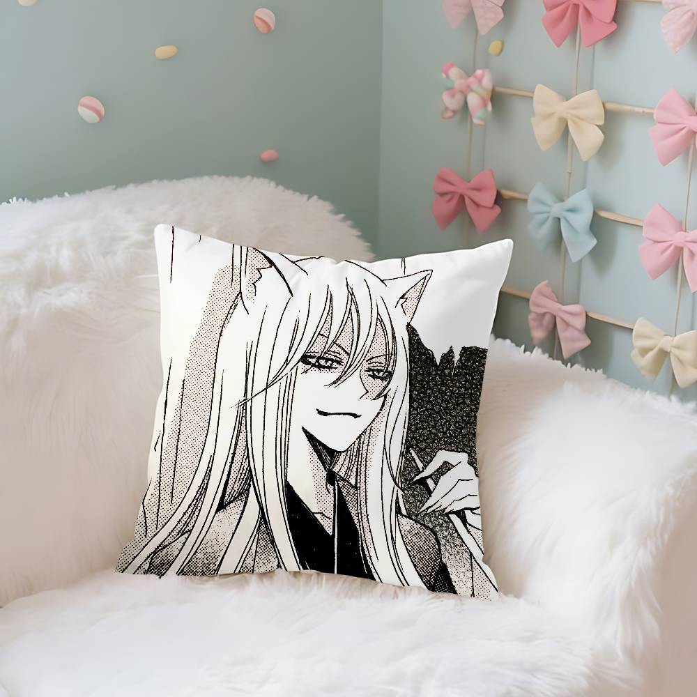 Cute T-Tomoe-S Kawaii Throw Pillow Covers Pattern Cushion Cover Suitable For Sofa Bedroom Car Pillow Cover