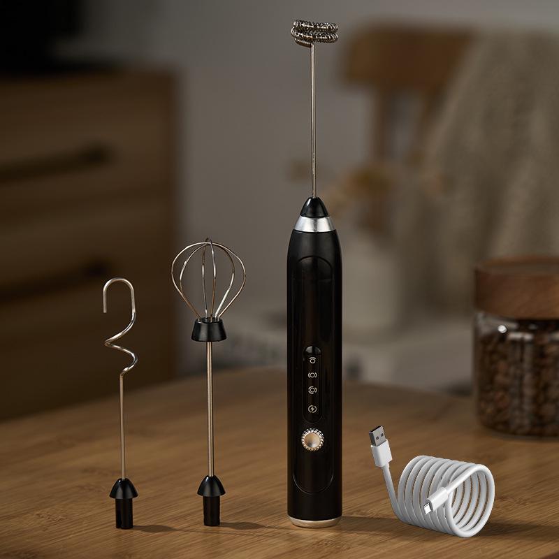Rechargeable Handheld Electric Milk Frother & Egg Beater