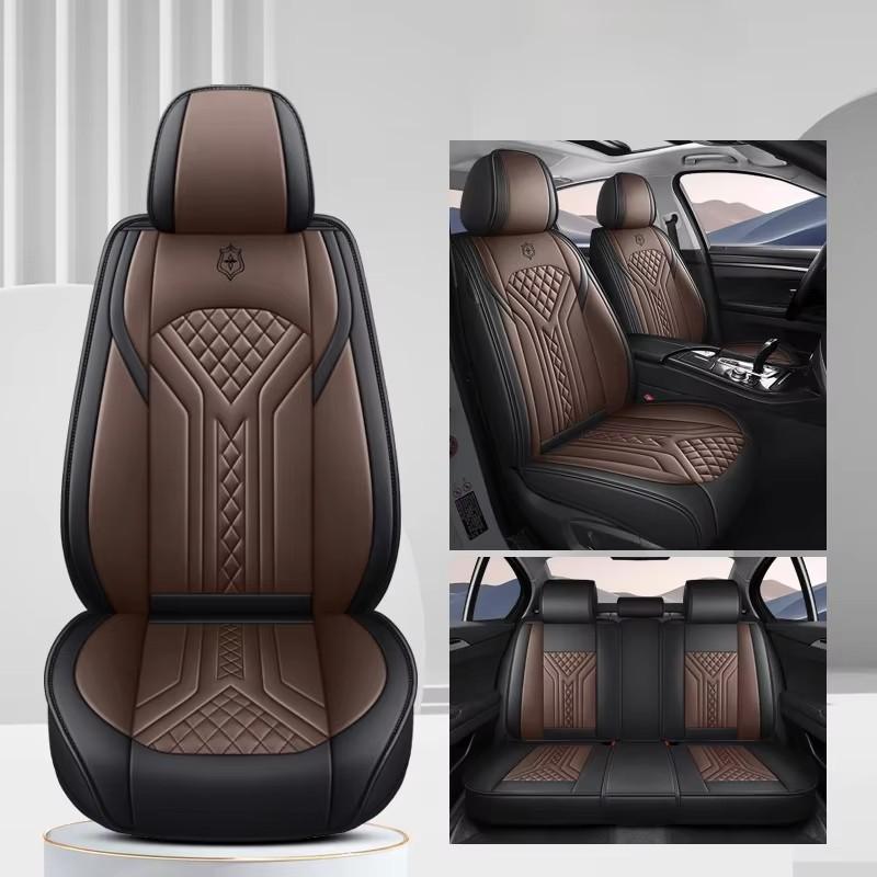PU Perforated Leather 5-Seat Full Set Car Seat Covers – Simple & Stylish Universal Fit, Comfortable & Durable for All Seasons
