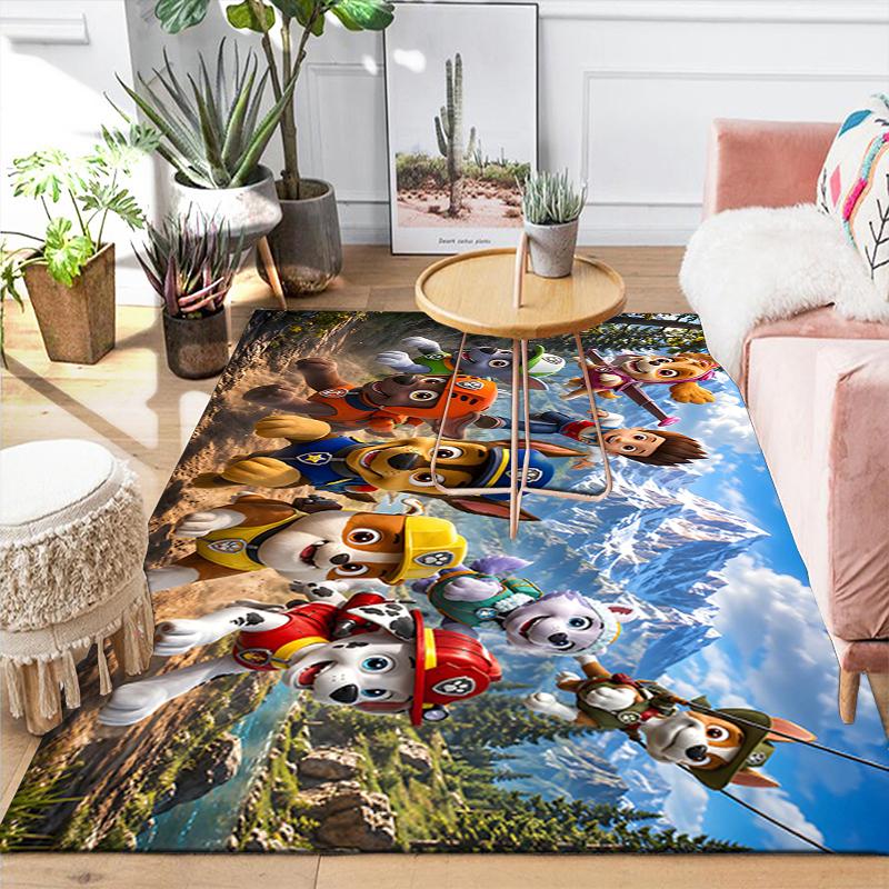 1Pc Paw Patrol Christmas Spirit Rug Office Carpet Indoor Outdoor Doormat Nonslip Soft And Comfortable Living Room Christmas Halloween Gift D91879