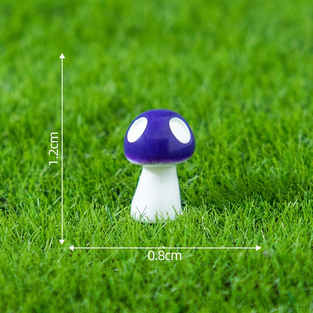8 PCS Micro landscape DIY mushroom decoration set