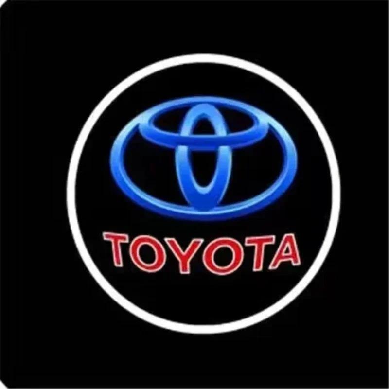 

LED door welcome Projection logo light For Toyota Camry Highlander Land Cruiser Prado Avalon Reiz Rav4 Crown CHR Prius accessory 2pcs