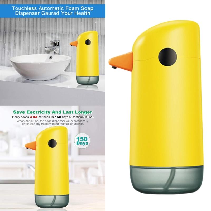 Soap Dispenser Quick Response Sensor Easy Installation Duck Shape Liquid Dispenser for Restaurants and Retail Stores