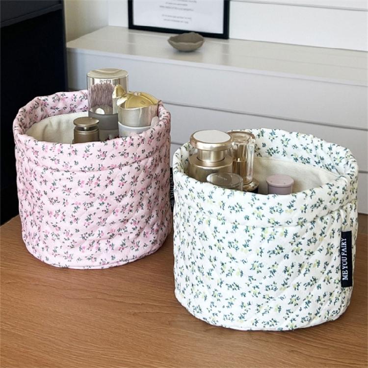 Practical Floral Cosmetic Case Keep Your Table Tidying While Traveling Or Home Decoration