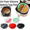 High-Temperature Resistant Silicone Air Fryer Liner Food Grade Non-Stick Basket Mat  Kitchen Use