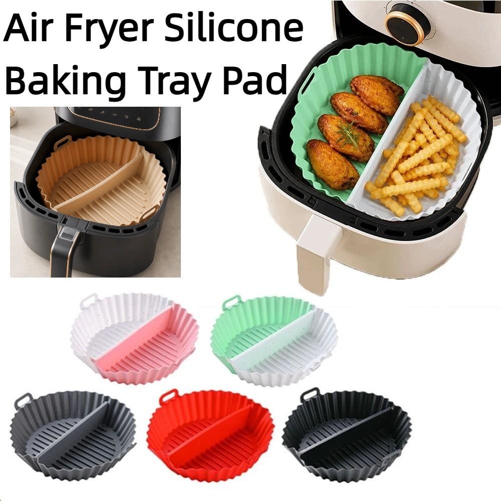 High-Temperature Resistant Silicone Air Fryer Liner Food Grade Non-Stick Basket Mat Kitchen Use