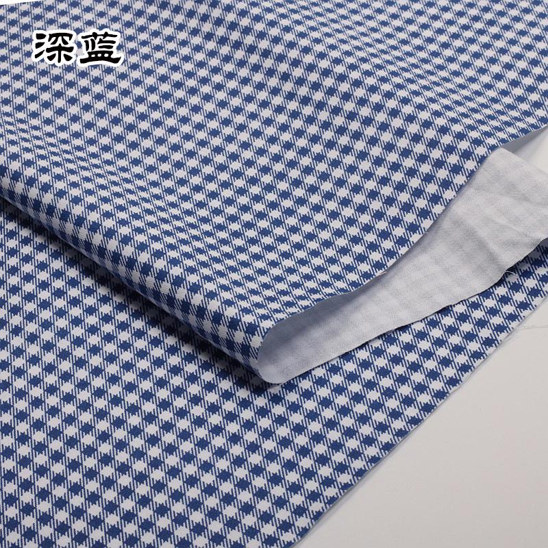 160cm*50cm Customized 3mm Cotton Small Plaid Fabric Yarn-Dyed Chaoyangge Doll Clothes Handmade Fabric DIY Fabric
