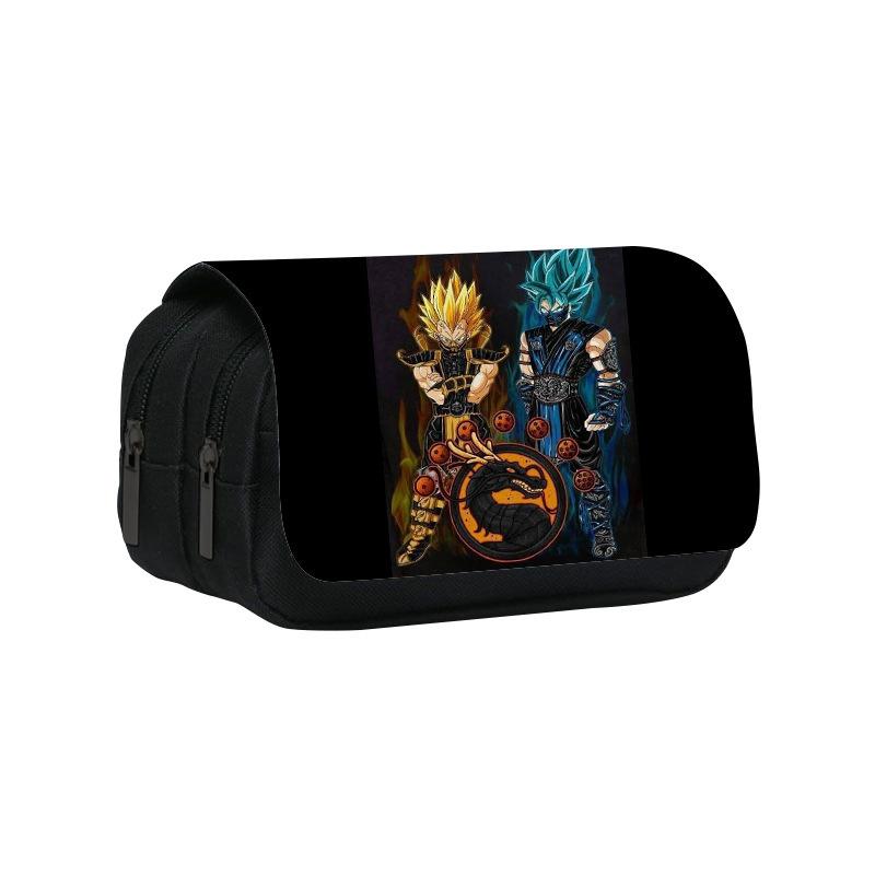 Dragon Ball Goku Anime Pencil Case Big Pencil Bags Stationery Pen Case For Boys Trousse Double Layer School Pencil Case